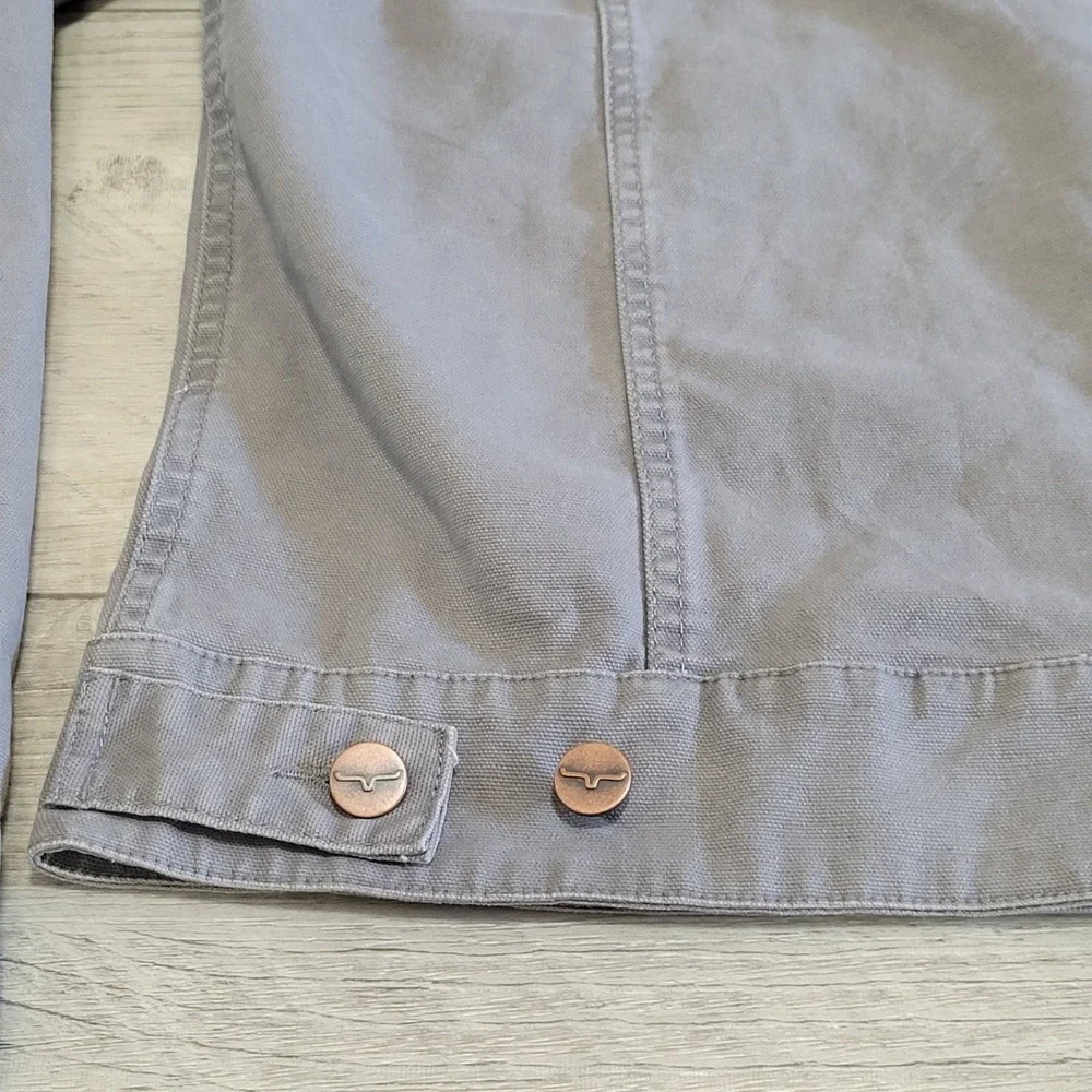 Kimes Ranch Light Gray Worker Jacket with Brown Corduroy Collar - Picture 12 of 16